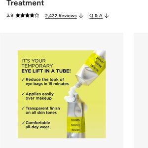 it cosmetics Eye Lift Treatment Gel - Yellow and Silver Packaging